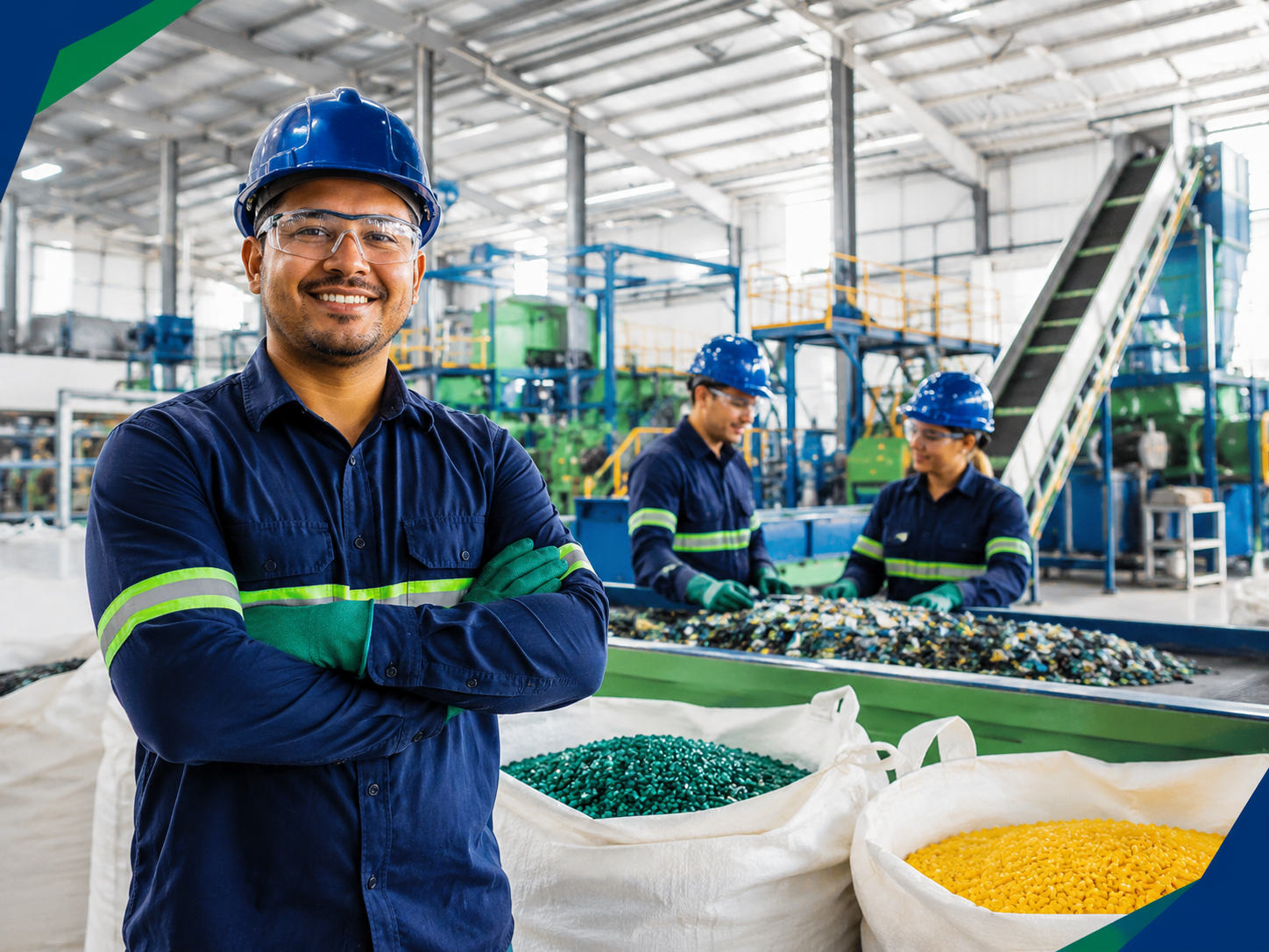 Equipe e operação industrial da MAXPLAS